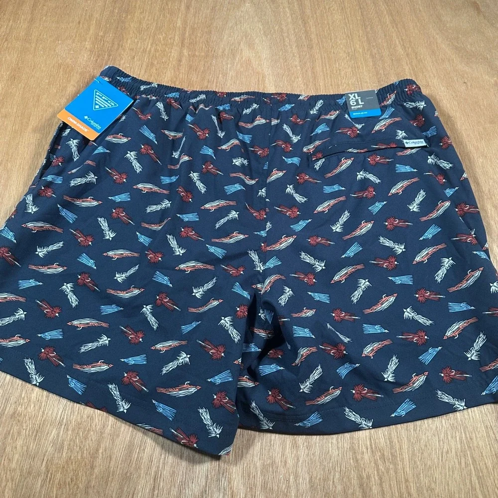 Columbia PFG Rambler Printed Water Shorts Mens XL 6 Omni Shade NWT Fishing
